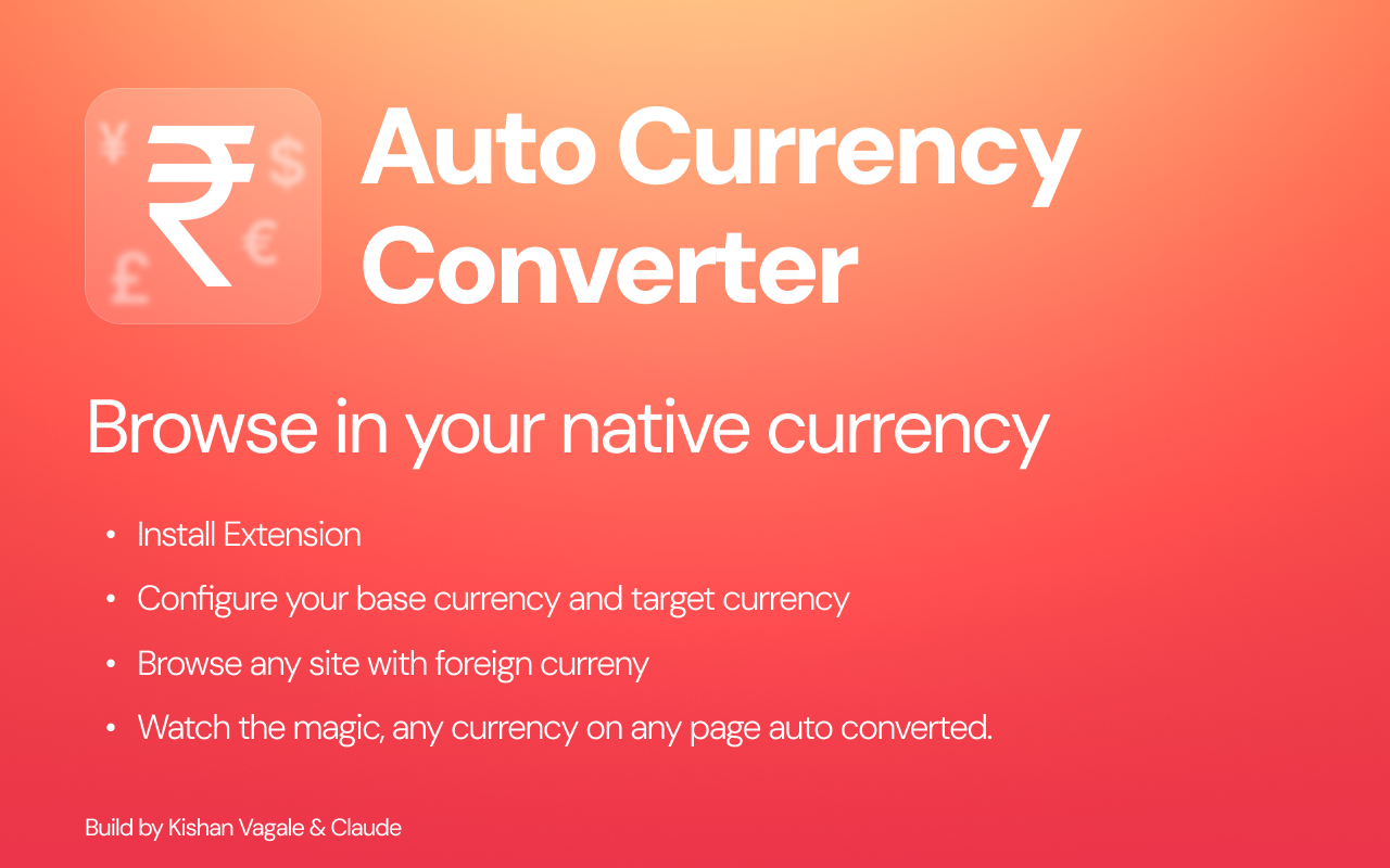 Currency Converter to INR and more